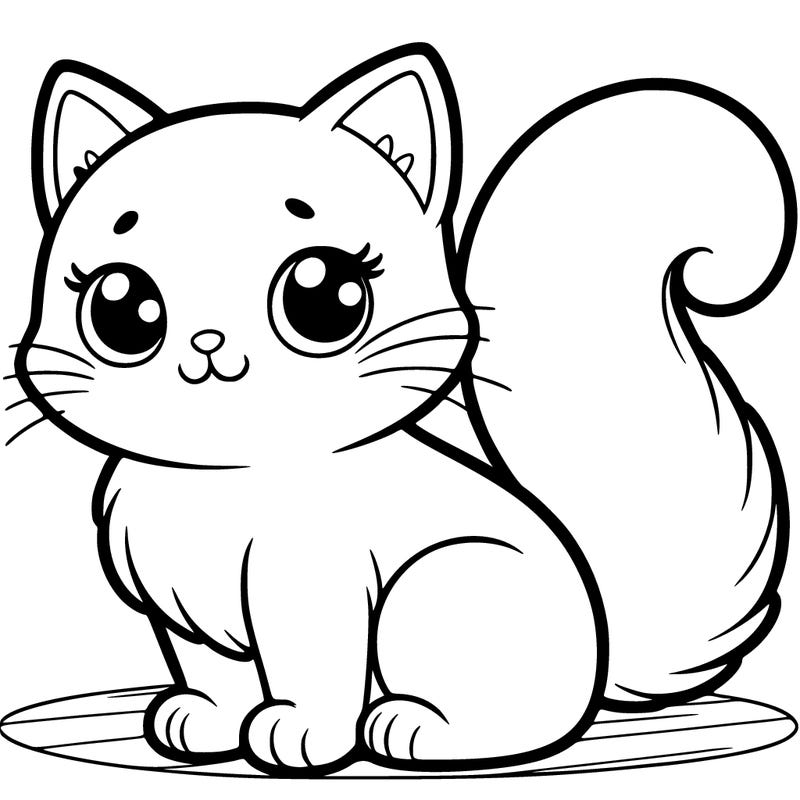 one white cat