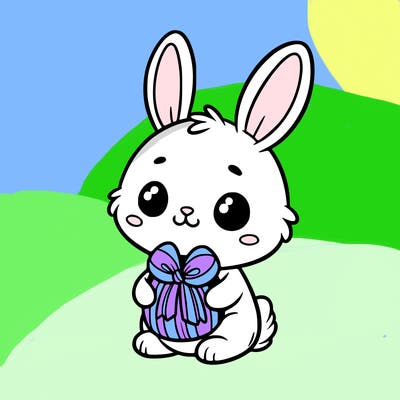cute bunny easter