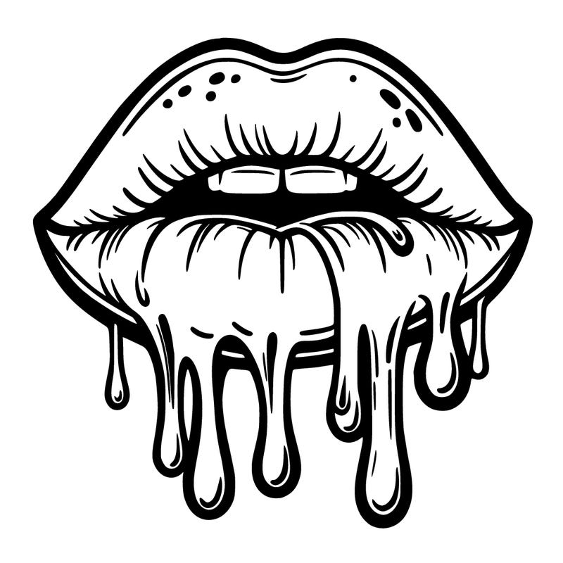 dripping lips