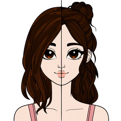 realistic girl split