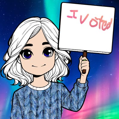 realistic girl holding up a sign