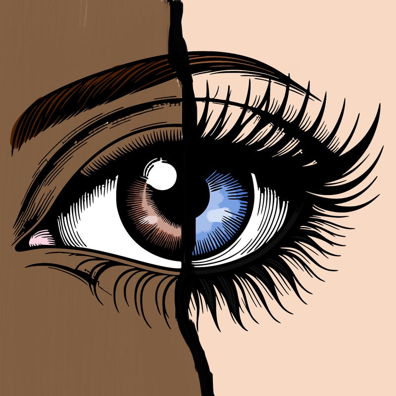 realistic eye split