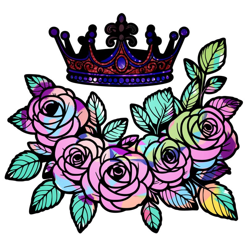 roses and tiara