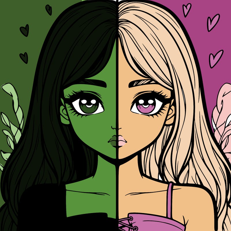 realistic girl split