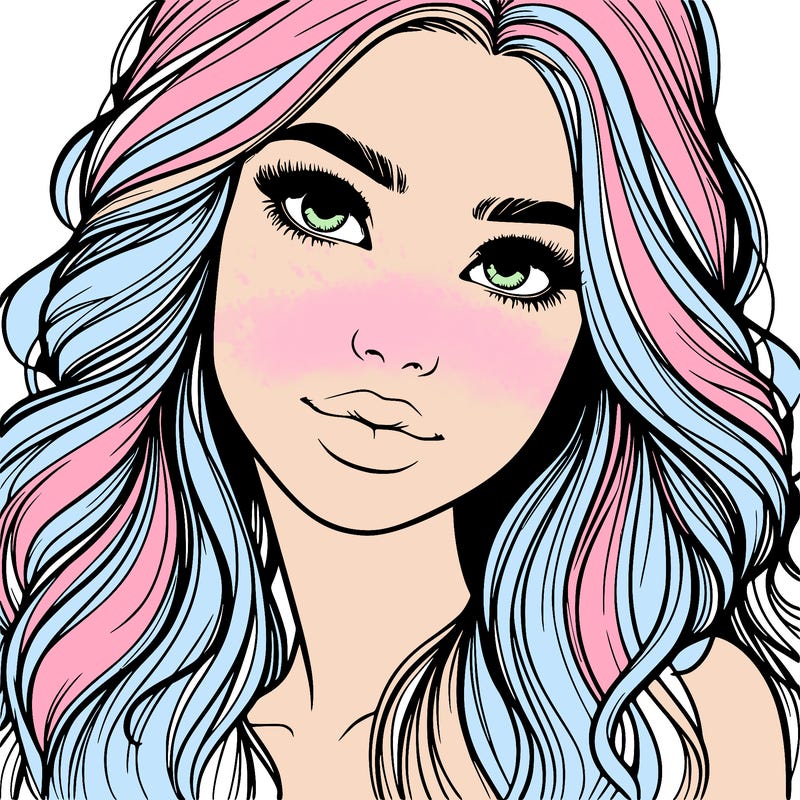 beautiful realistic girl