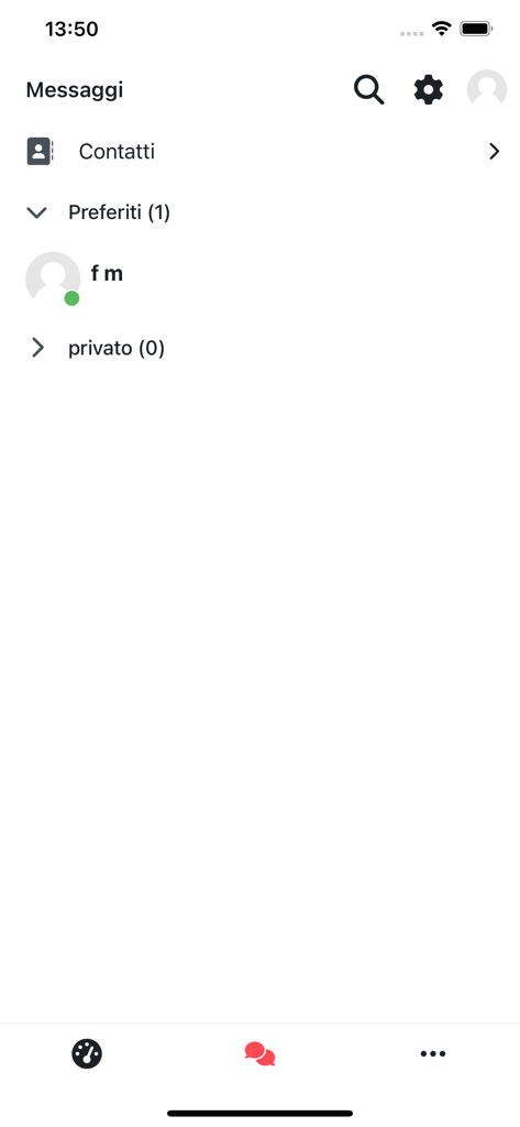 BLSD School - The messaging interface of the BLSD School mobile app showing contacts and favorite chats