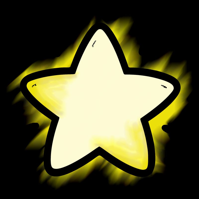 a blank star