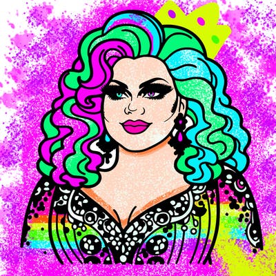 realistic plus size drag queen