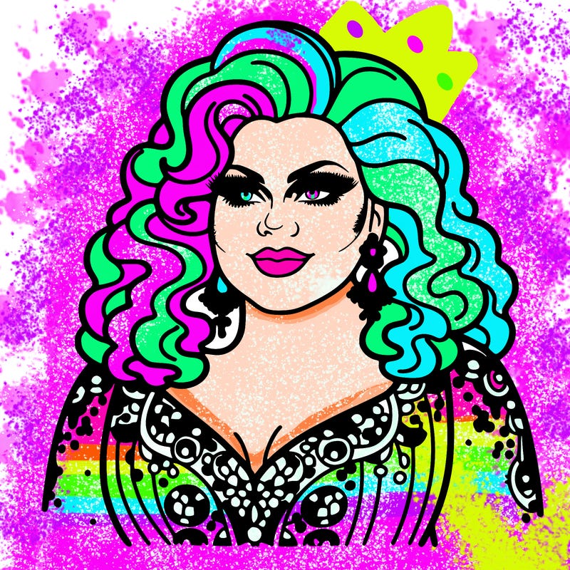 realistic plus size drag queen