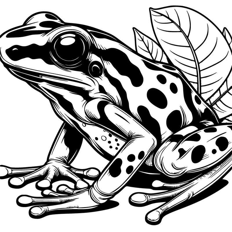 hyper realistic poison frog