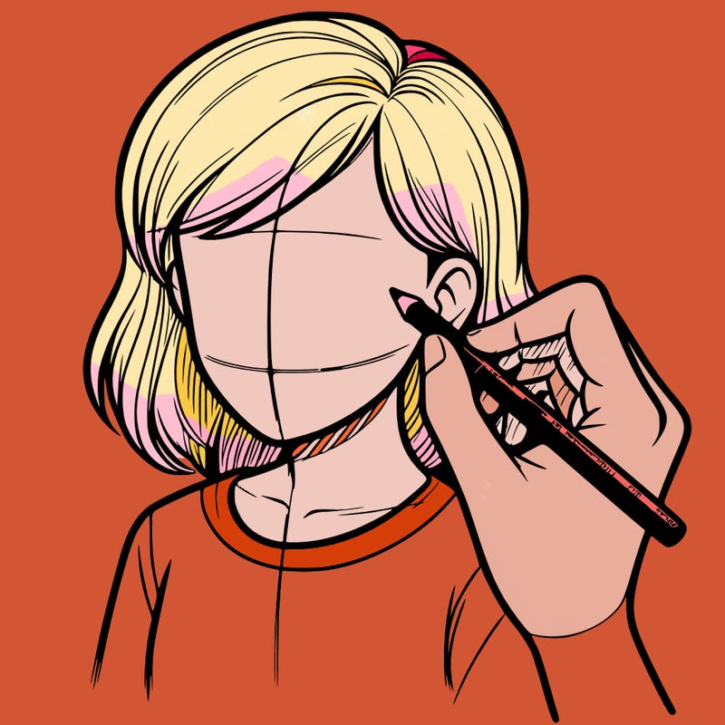 drawing a realistic person