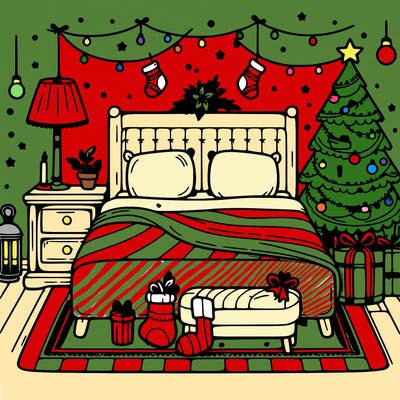 bedroom christmas