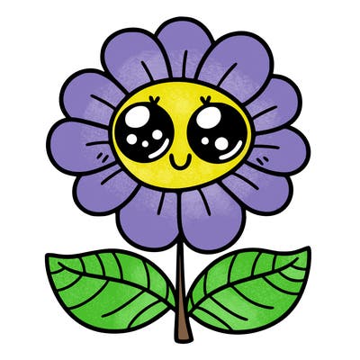 flower with eyes