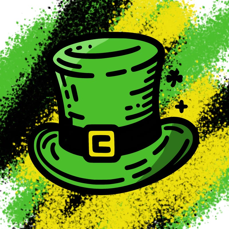 st patrick hat with thin lines