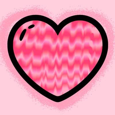 a blank heart