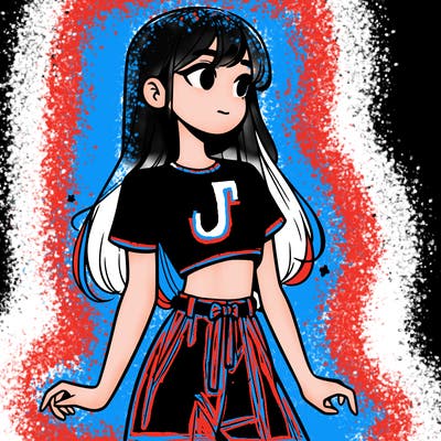 girl in a cute crop top