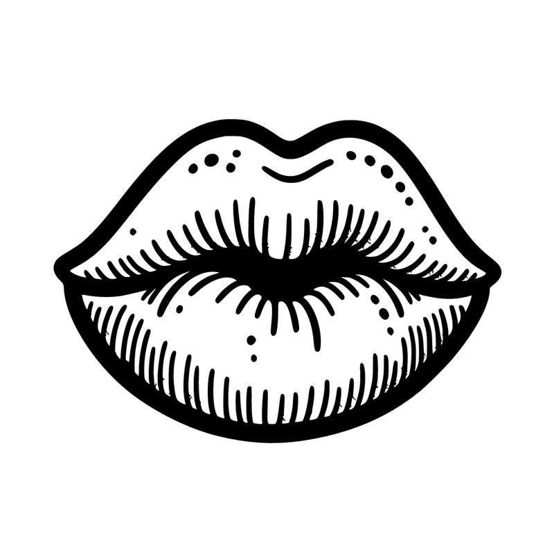 kissing lips