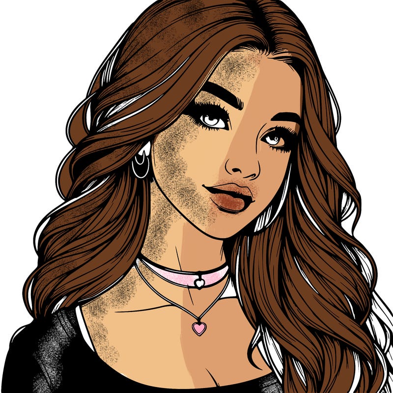 detailed realistic girl