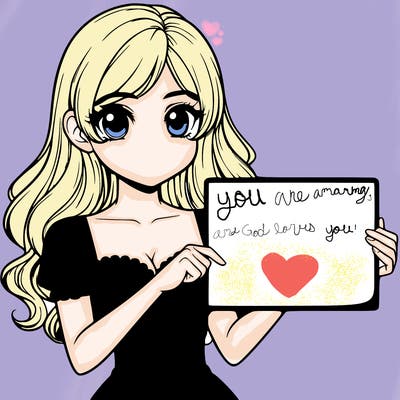 realistic pretty girl holding blank sign