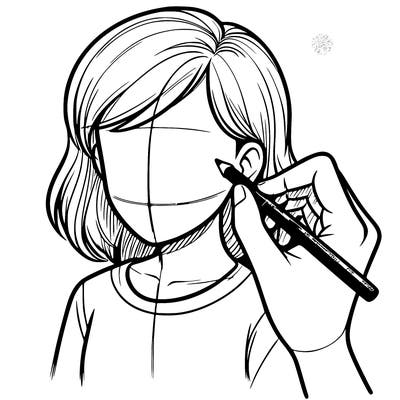 drawing a realistic person