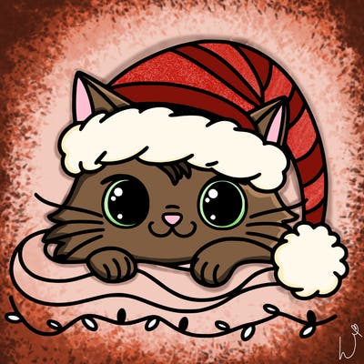 cat christmas