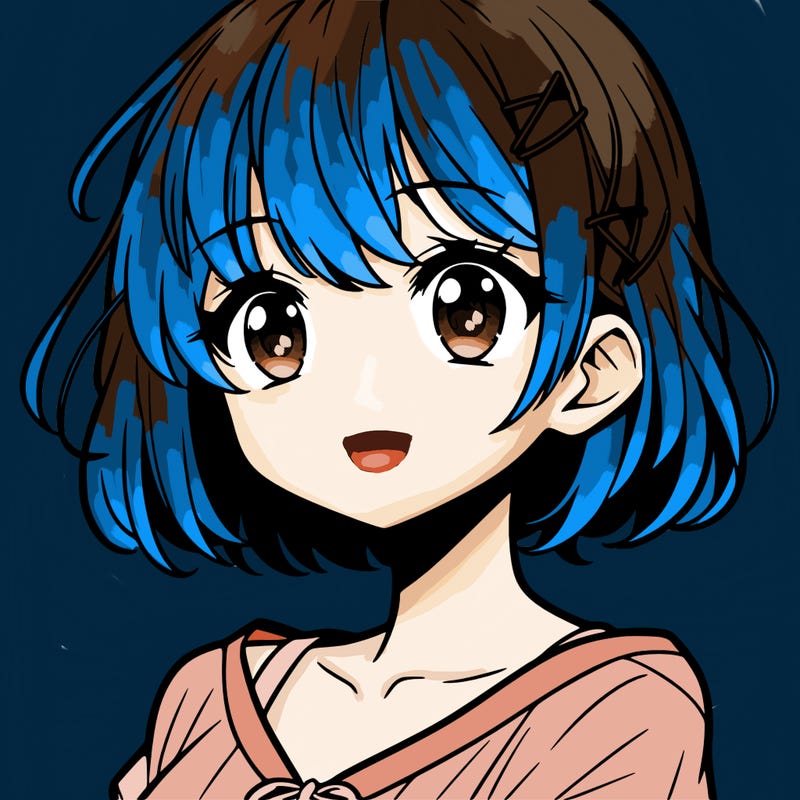 anime girl with short hair