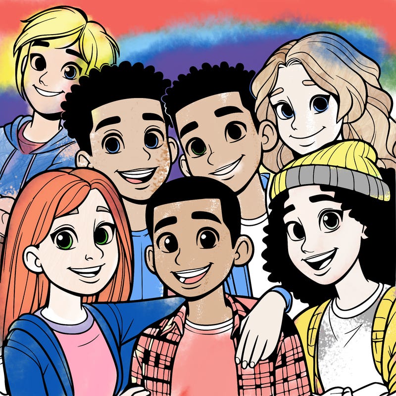 a mixed friend group