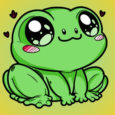 cute frog person realistic