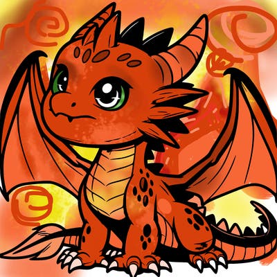 fierce baby night dragon
