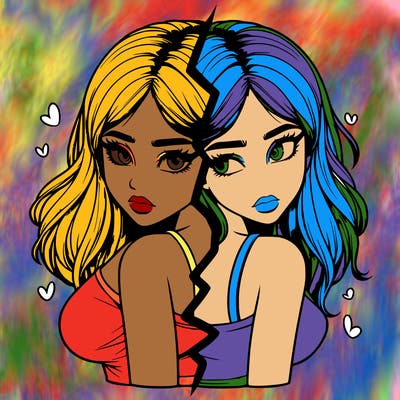 realistic girl split