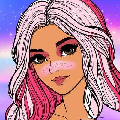 realistic pretty girl