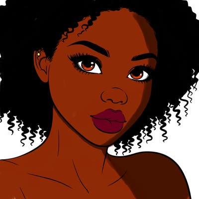 realistic black girl