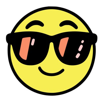 emoji with sunglasses