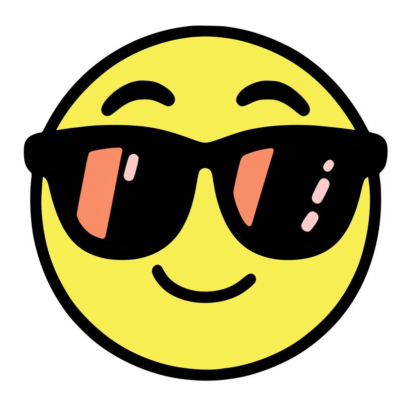 emoji with sunglasses