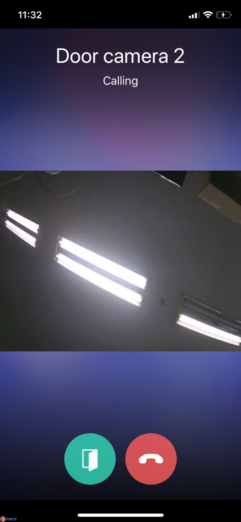 COMMAX IoT - Incoming door camera call on the COMMAX IoT mobile app