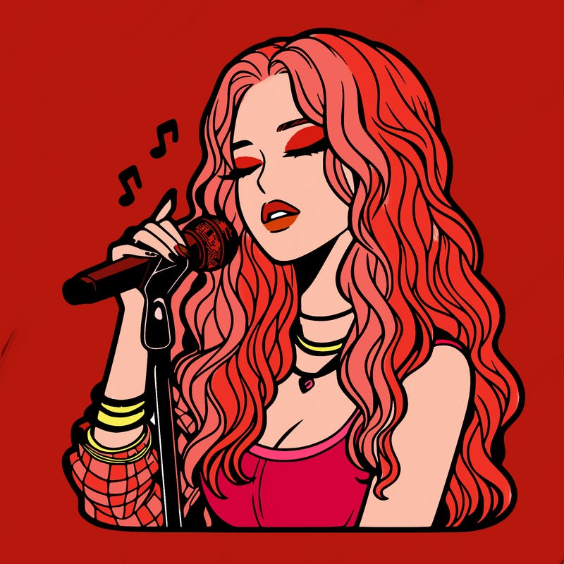 realistic female singer