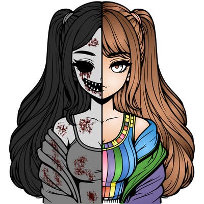 realistic girl split