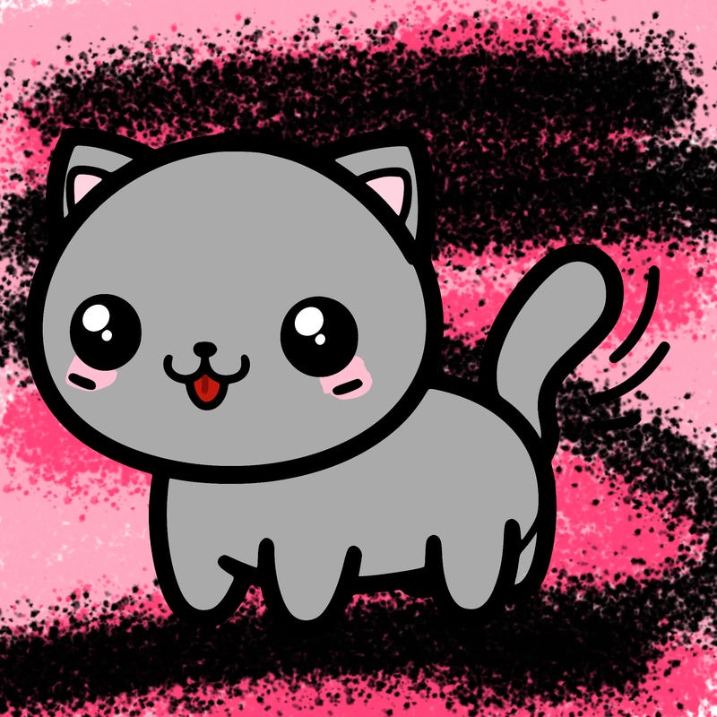 cute and playful cat easy to draw