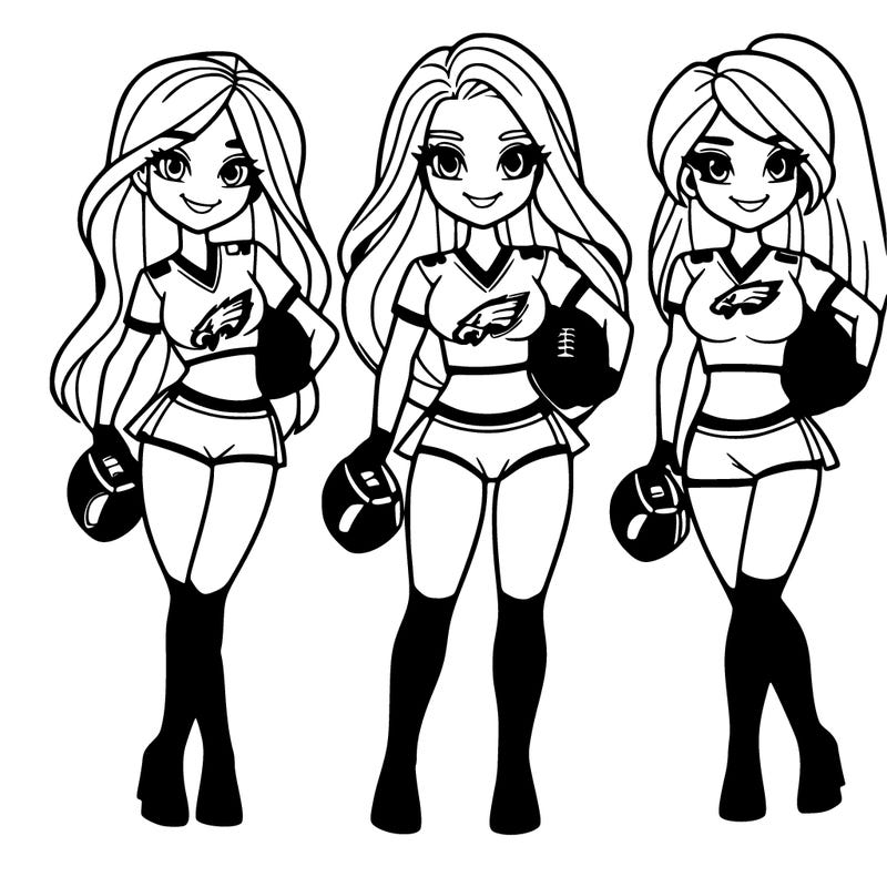 philadelphia eagles football girls