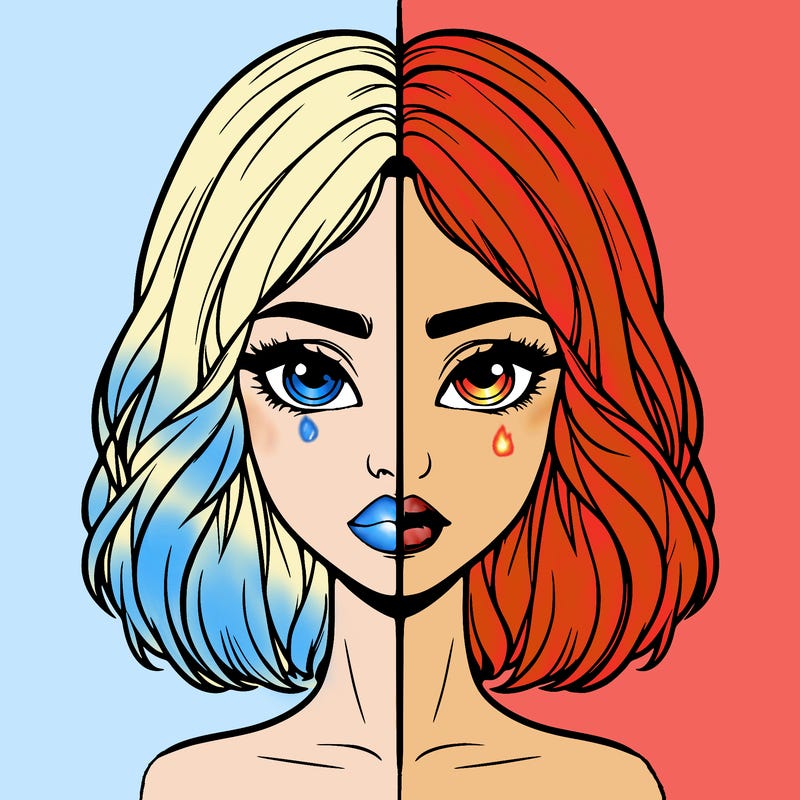 realistic girl split