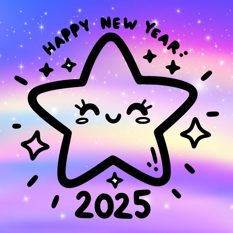 happy new year 2025 star wish