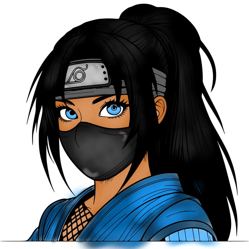 realistic girl ninja