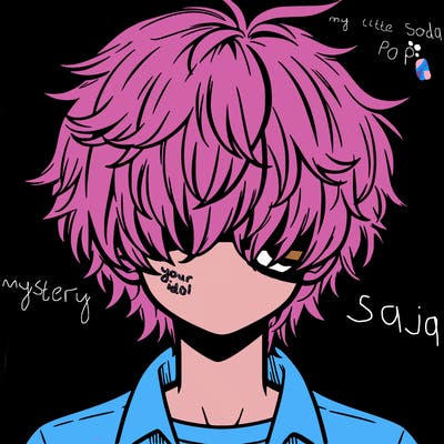 manga boy fluffy hair covering his eyes
