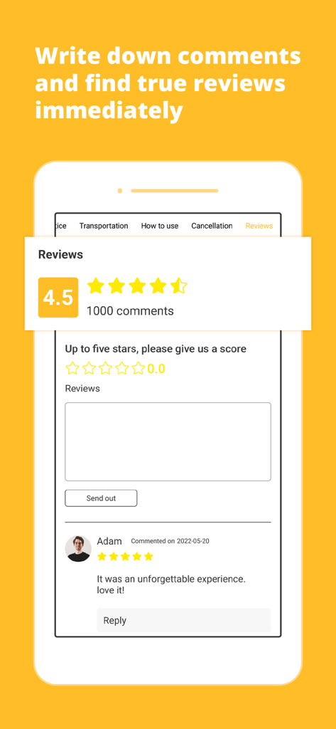 MyanLife - 4.5つ星の評価とユーザーコメントを表示するMyanLifeアプリのレビューセクションのスクリーンショット