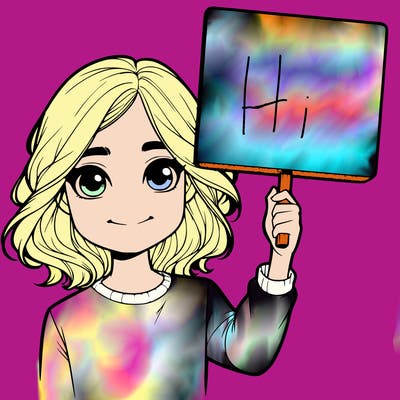 realistic girl holding up a sign