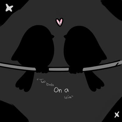 two birds on a wire