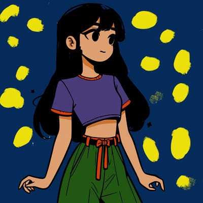 girl in a cute crop top