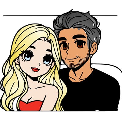 man and woman couple