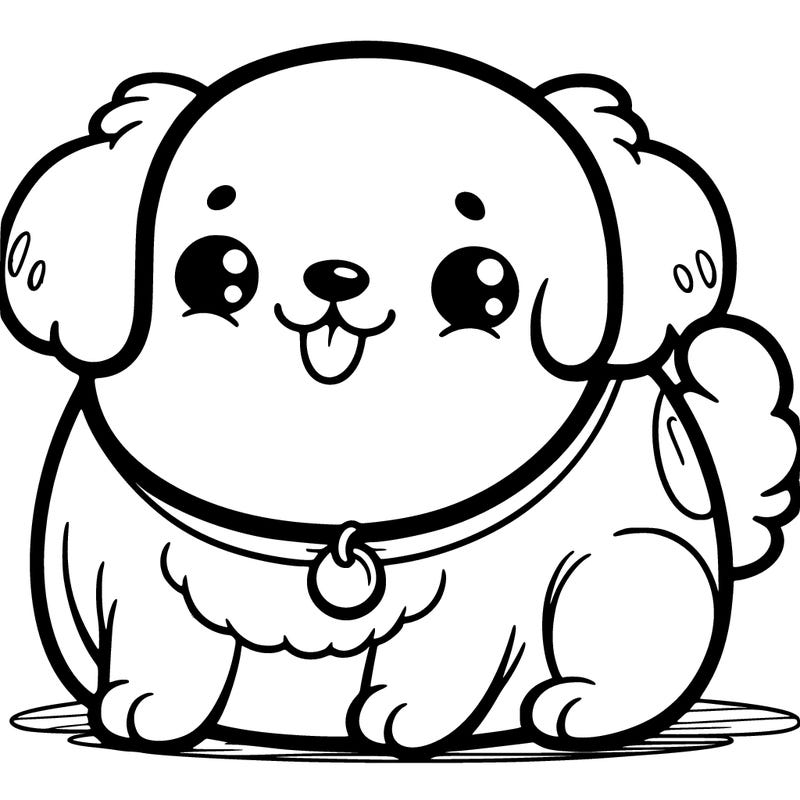 cute fat dog