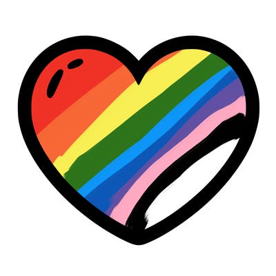 a blank heart